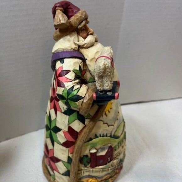 Jim Shore Tabletop Santa 2003 Figurine "O'er The Fields We Go" Sheep 10.5"x5" - Picture 3 of 16